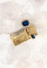 Cargar imagen en el visor de la galería, Colgante dos zafiros colección J2020