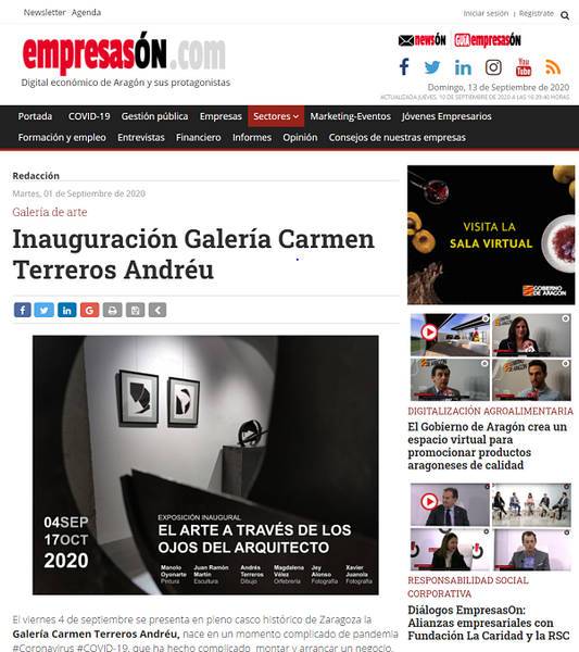 EMPRESASON - Inauguración Galería Carmen Terreros Andréu