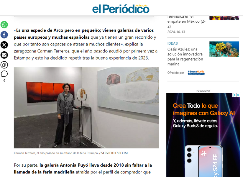 El Periódico de Aragón - Dos galerías aragonesas, en una de las grandes citas del mercado del arte en España