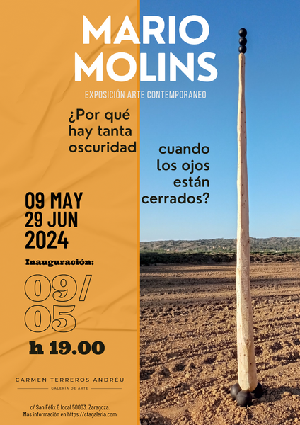 NOTA PRENSA/Invitación. jueves 9 mayo a 19h - Inauguración exposición del artista Mario Molins en Galería de arte Carmen Terreros