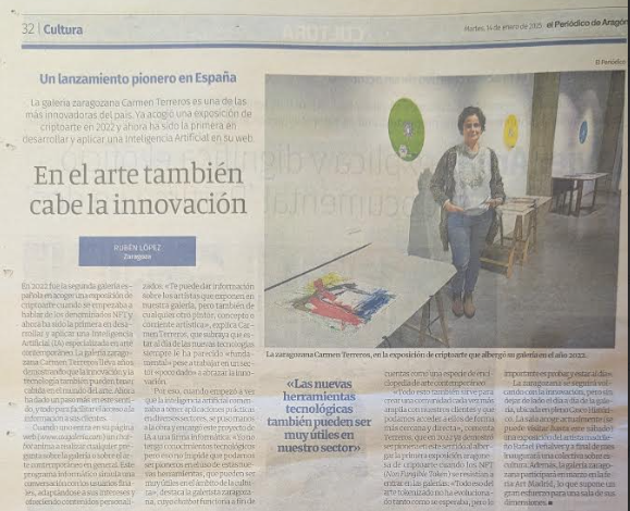 El Periódico de Aragón - La aragonesa Galería de arte Carmen Terreros es una de las más innovadoras del país