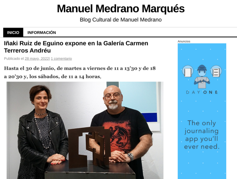 Blog de Manuel Medrano - Iñaki Ruiz de Eguino expone en la Galería Carmen Terreros Andréu