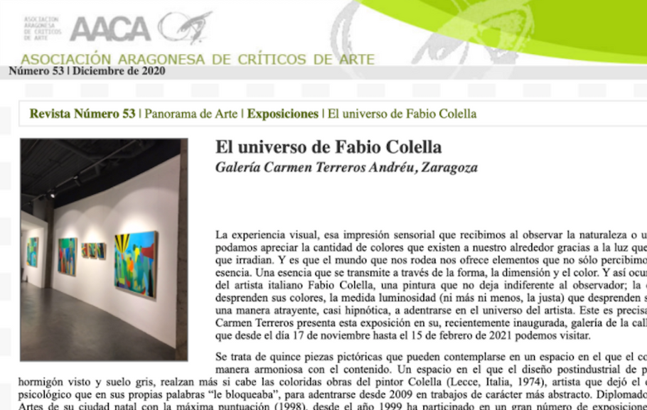 AACA - El universo de Fabio Colella